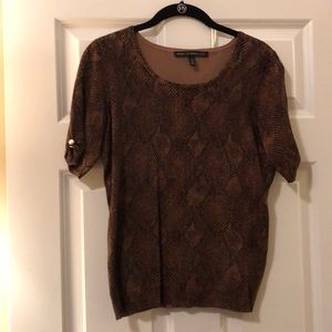 Like new snake skin sweater tee Size S